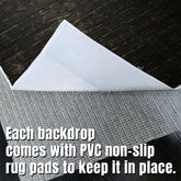 Aperturee - Aperturee Black Retro Wood Fabric Floor Backdrop For Photo